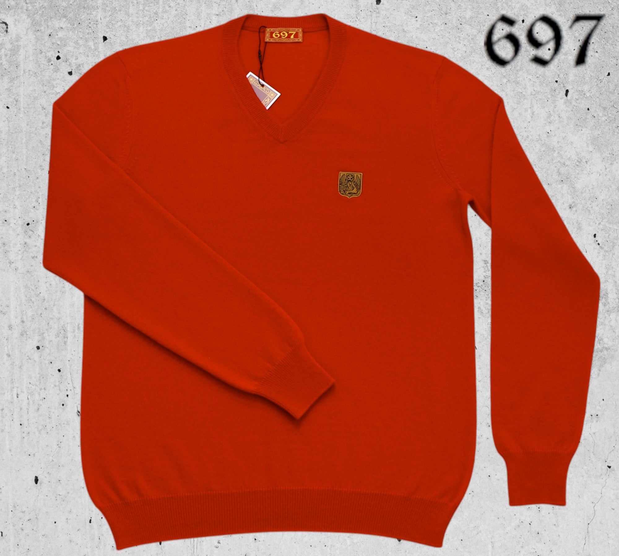 Maglione scollo V in puro cashmere