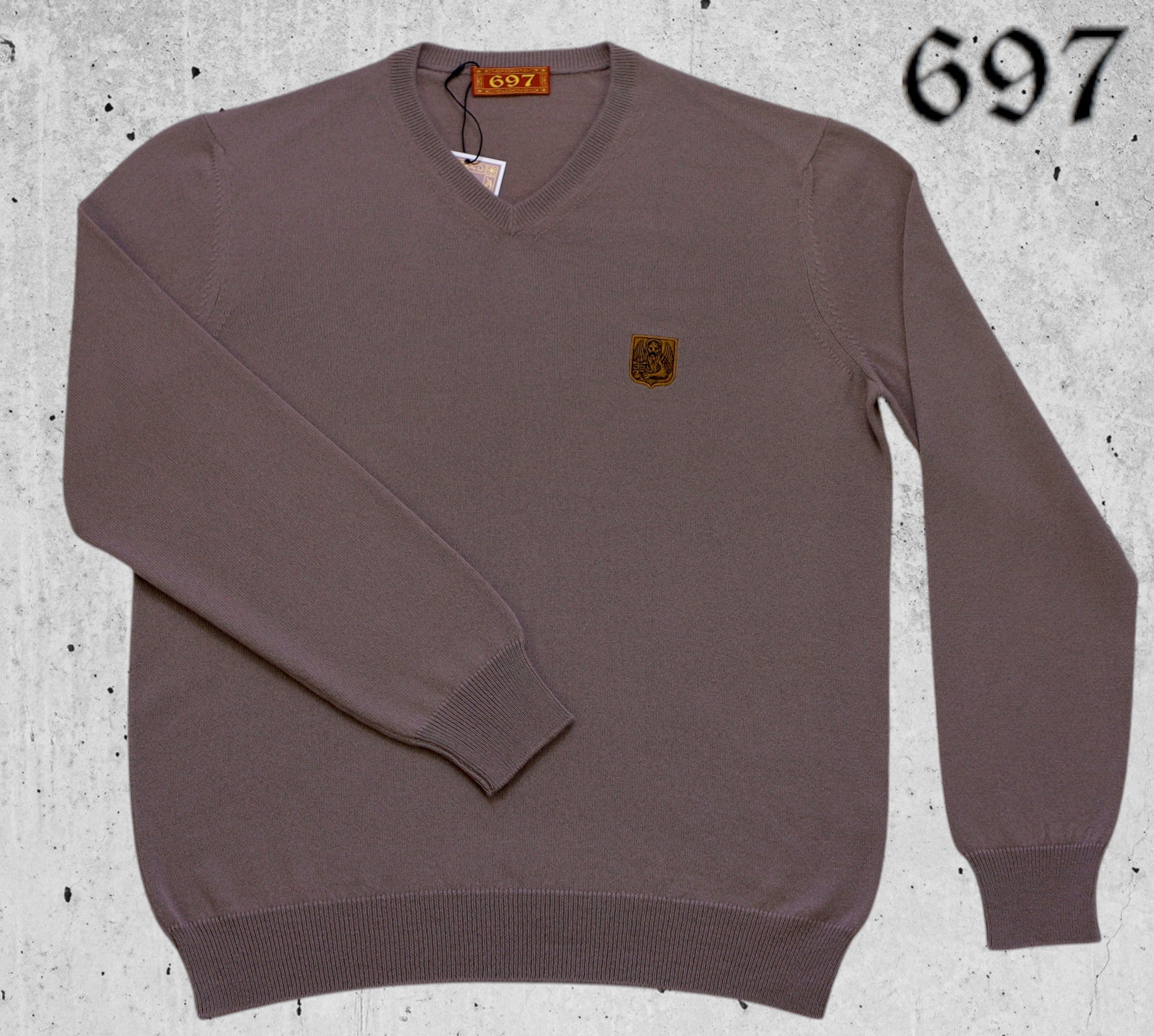 Maglione scollo V in puro cashmere