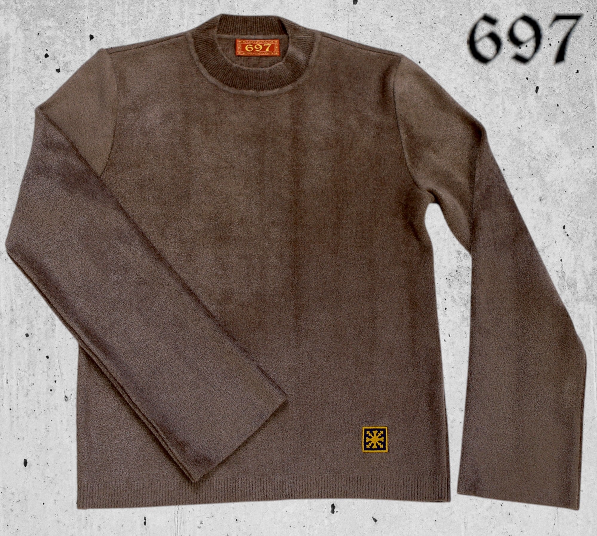 Maglia girocollo con manica diritta