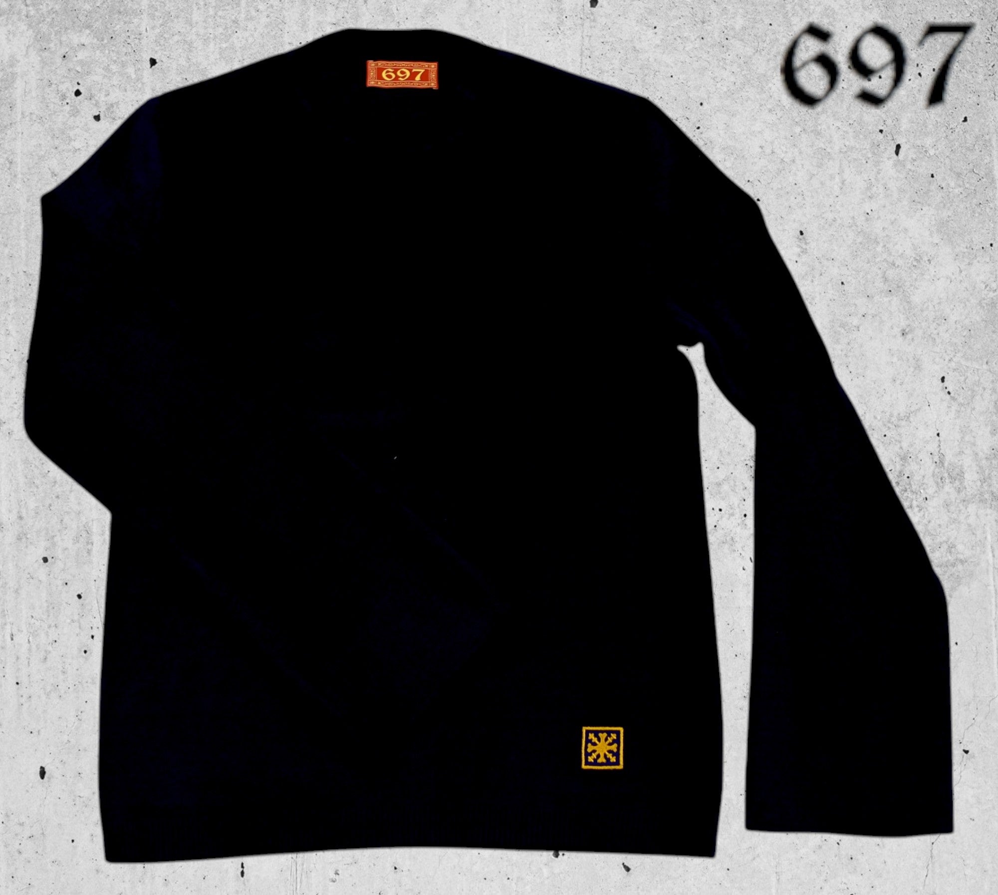 Maglia girocollo con manica diritta