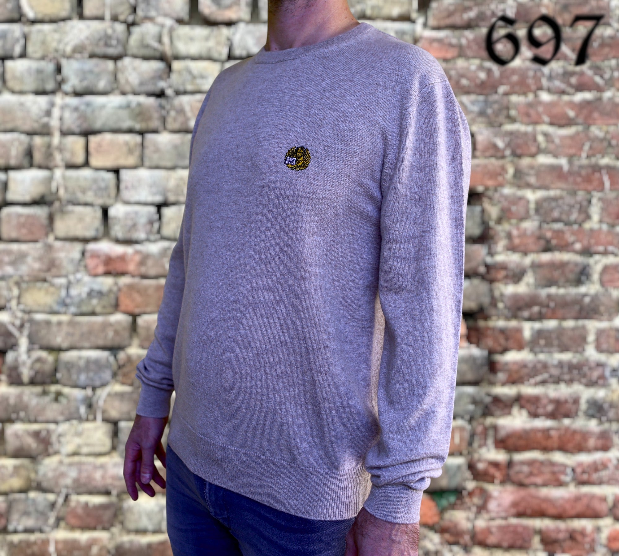 Maglione girocollo in puro cashmere