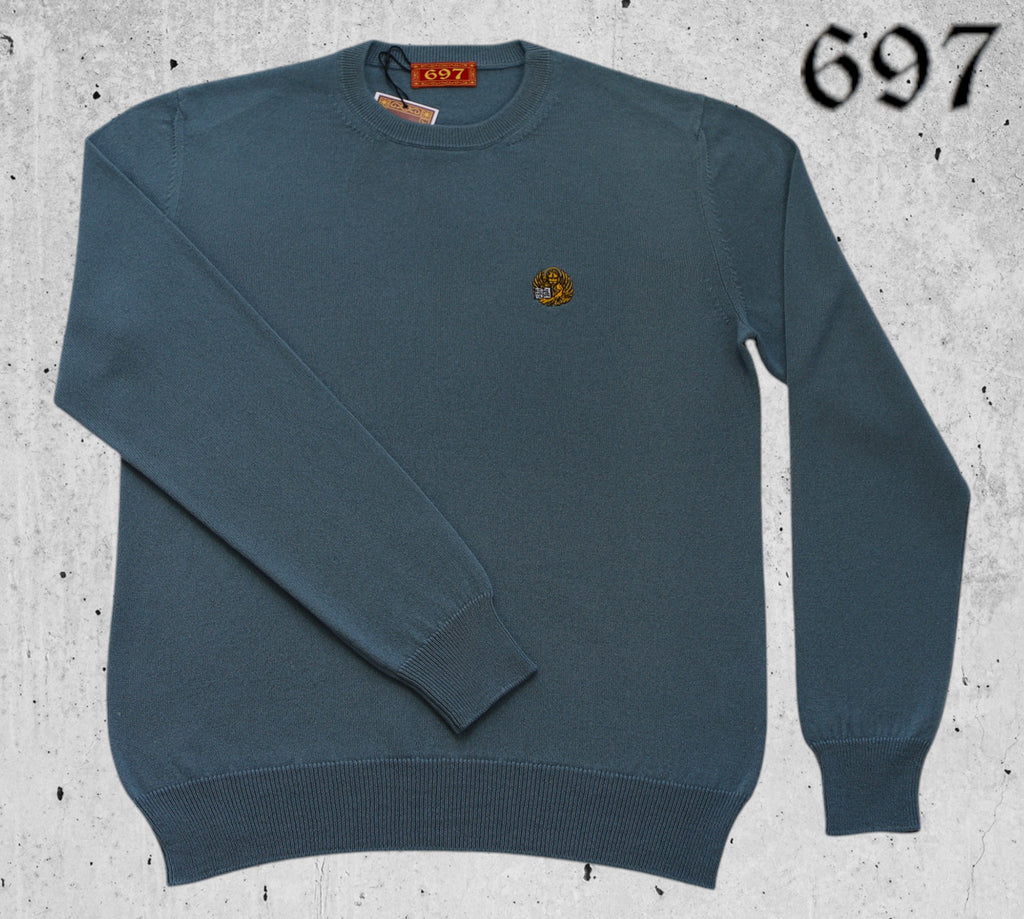 Maglione girocollo in puro cashmere