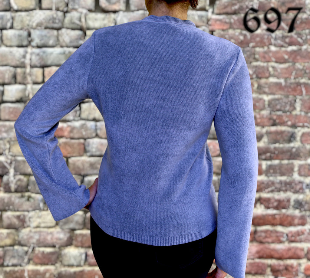Maglia girocollo con manica diritta