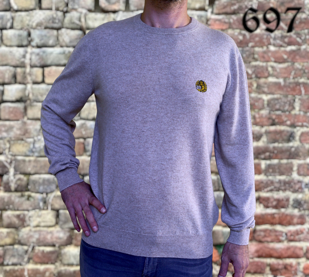 Maglione girocollo in puro cashmere