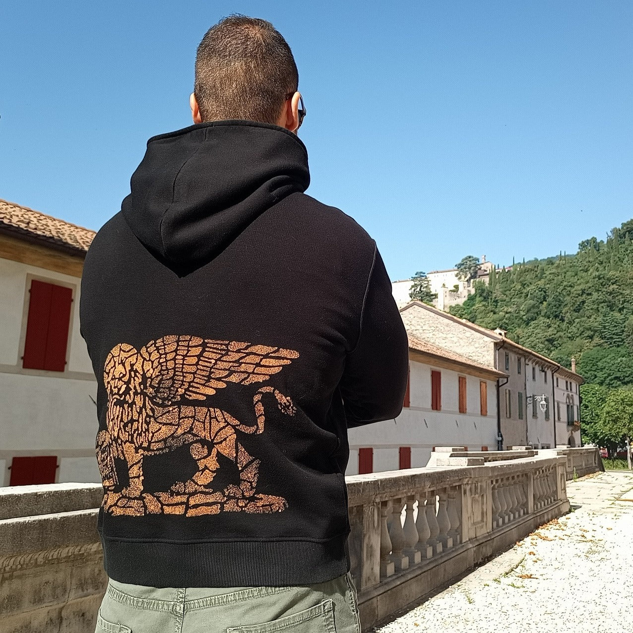 Felpa con Cappuccio Leone di San Marco