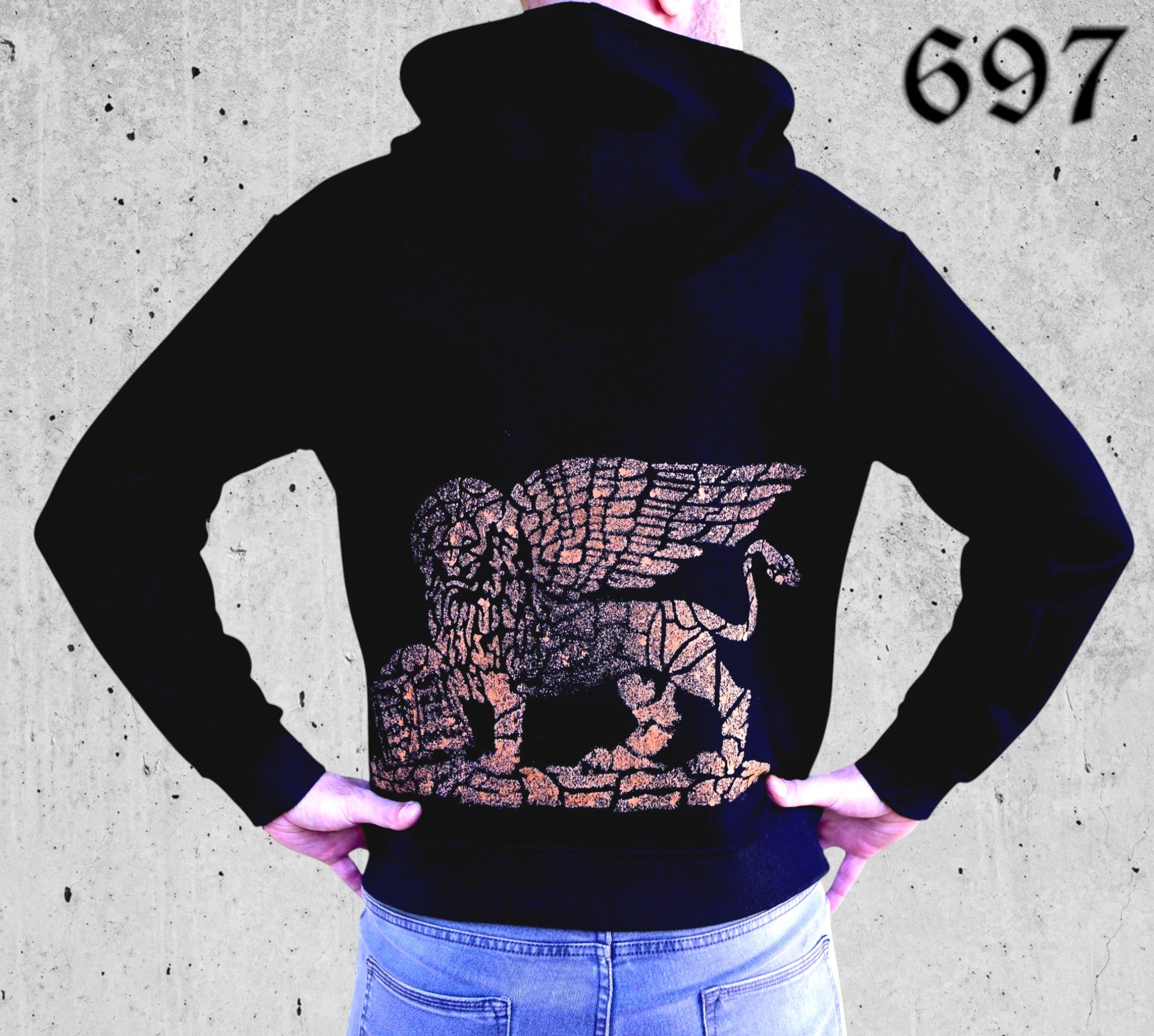 Felpa con Cappuccio Leone di San Marco