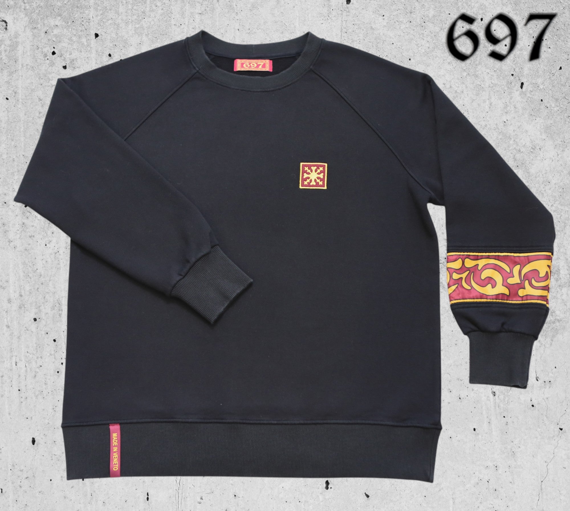 Felpa Girocollo con Coda Gonfalone di San Marco