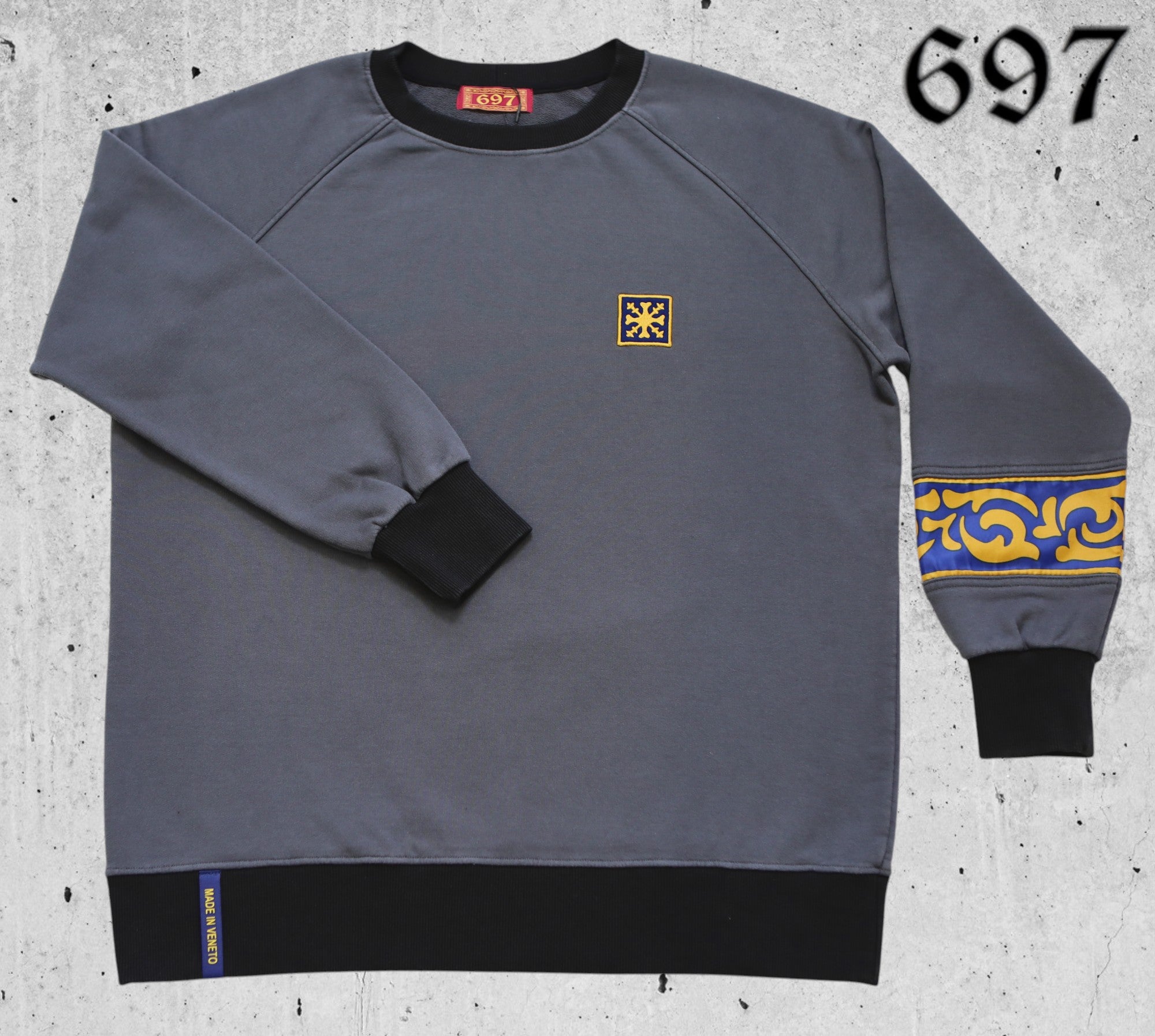 Felpa Girocollo con Coda Gonfalone di San Marco