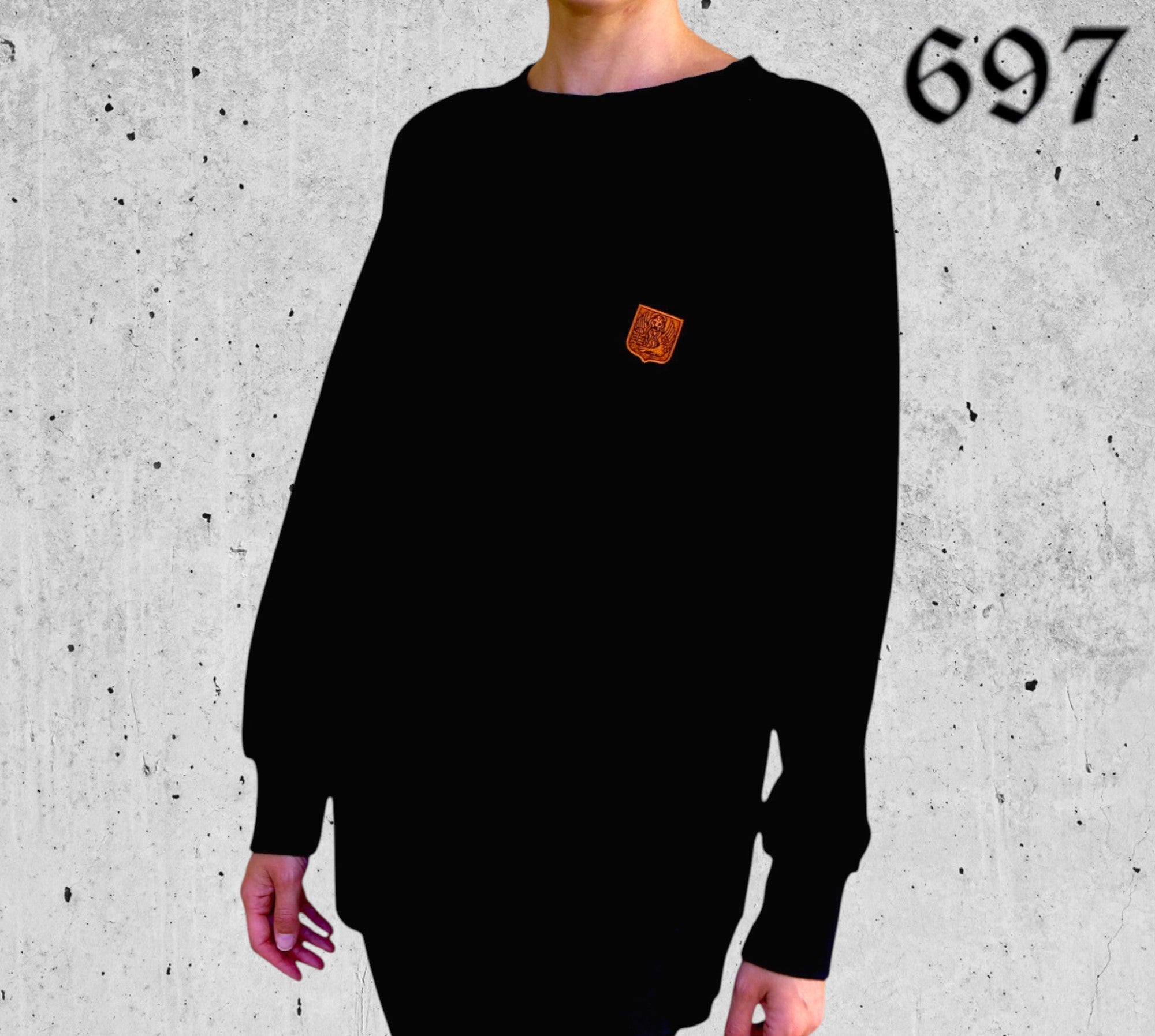 Felpa Girocollo con Leone Street Art