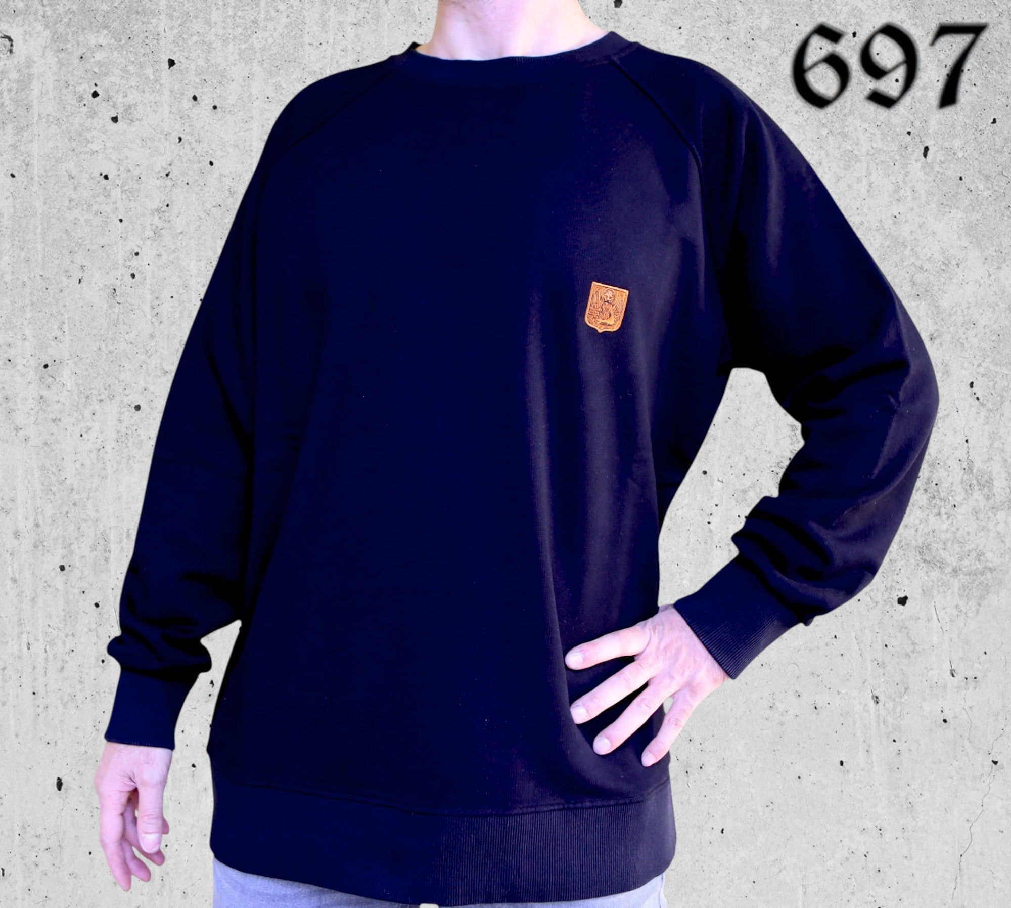 Felpa Girocollo con Leone Street Art