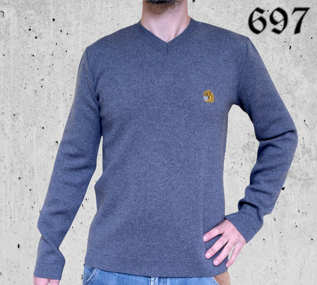 Maglione Scollo a V in Lana