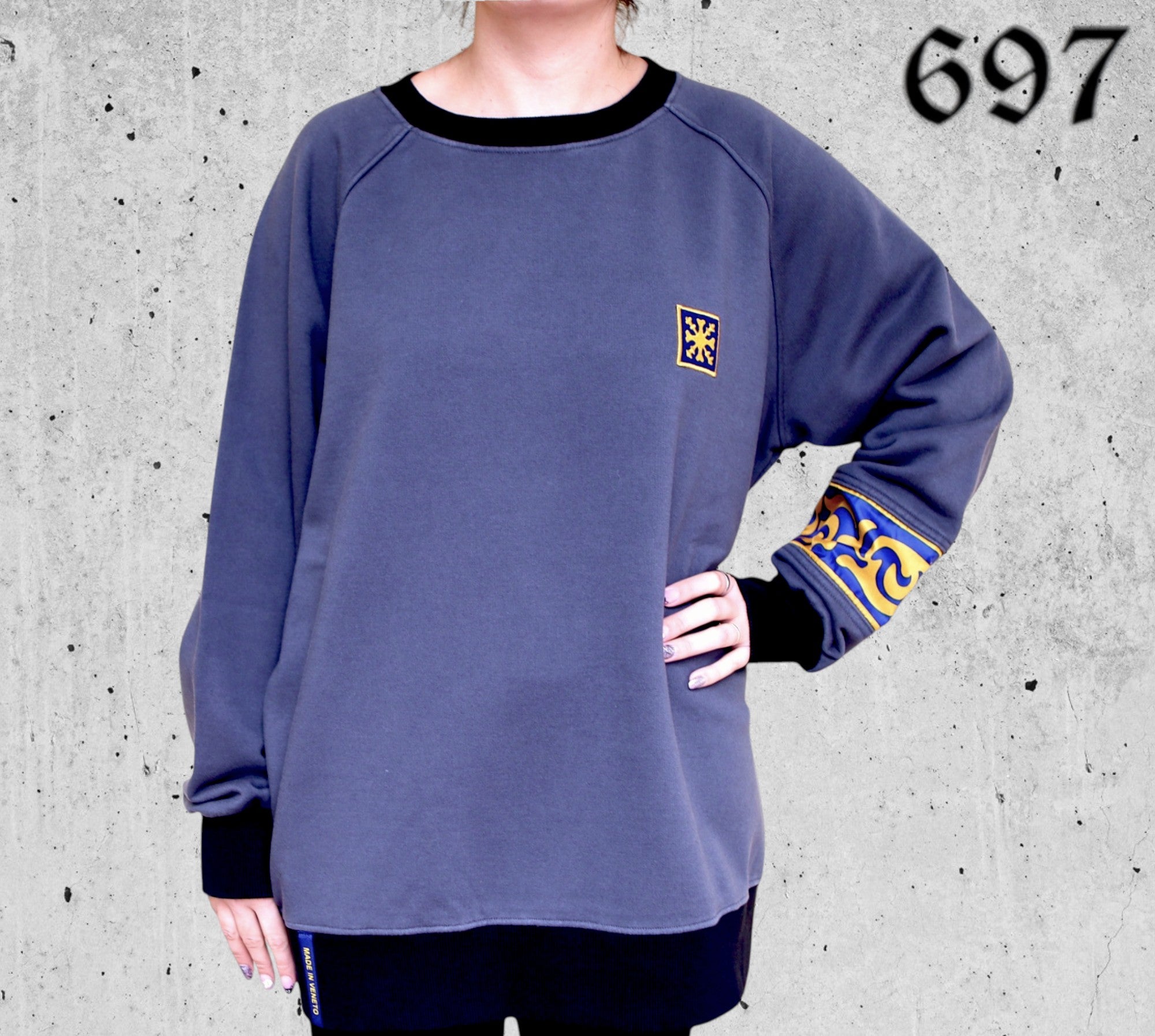 Felpa Girocollo con Coda Gonfalone di San Marco