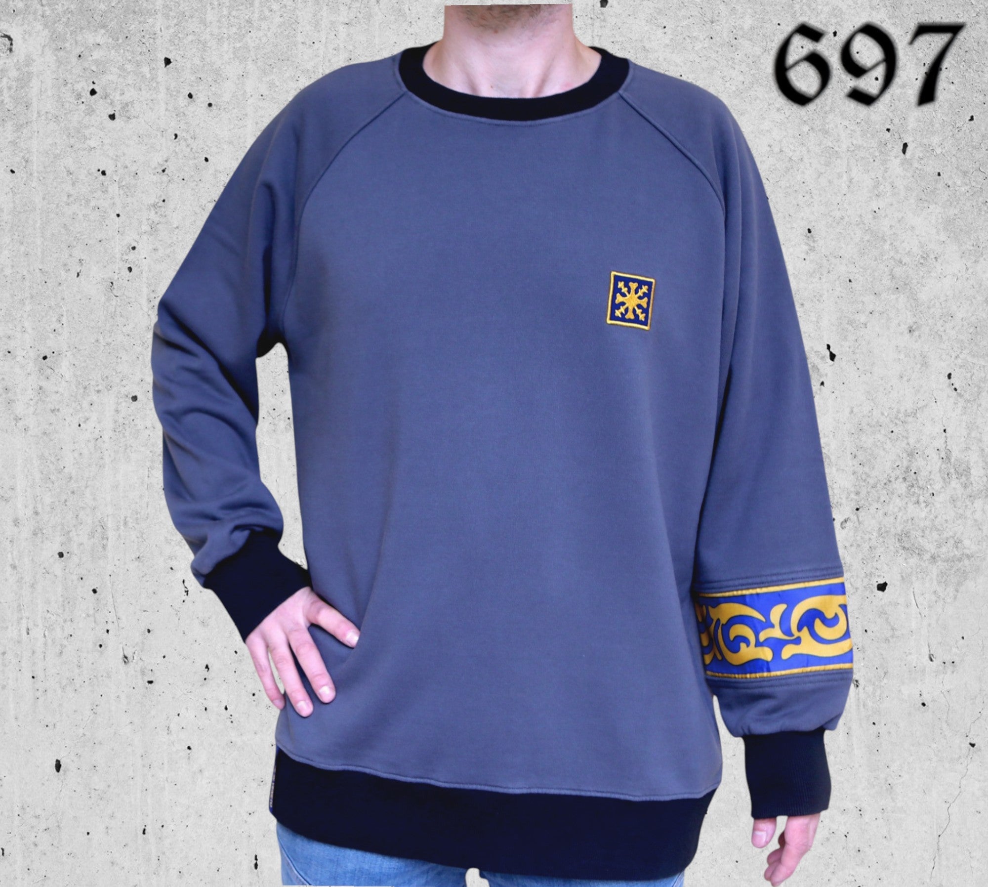 Felpa Girocollo con Coda Gonfalone di San Marco