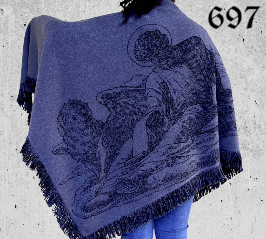 Scialle in Lana con Frange San Marco Evangelista