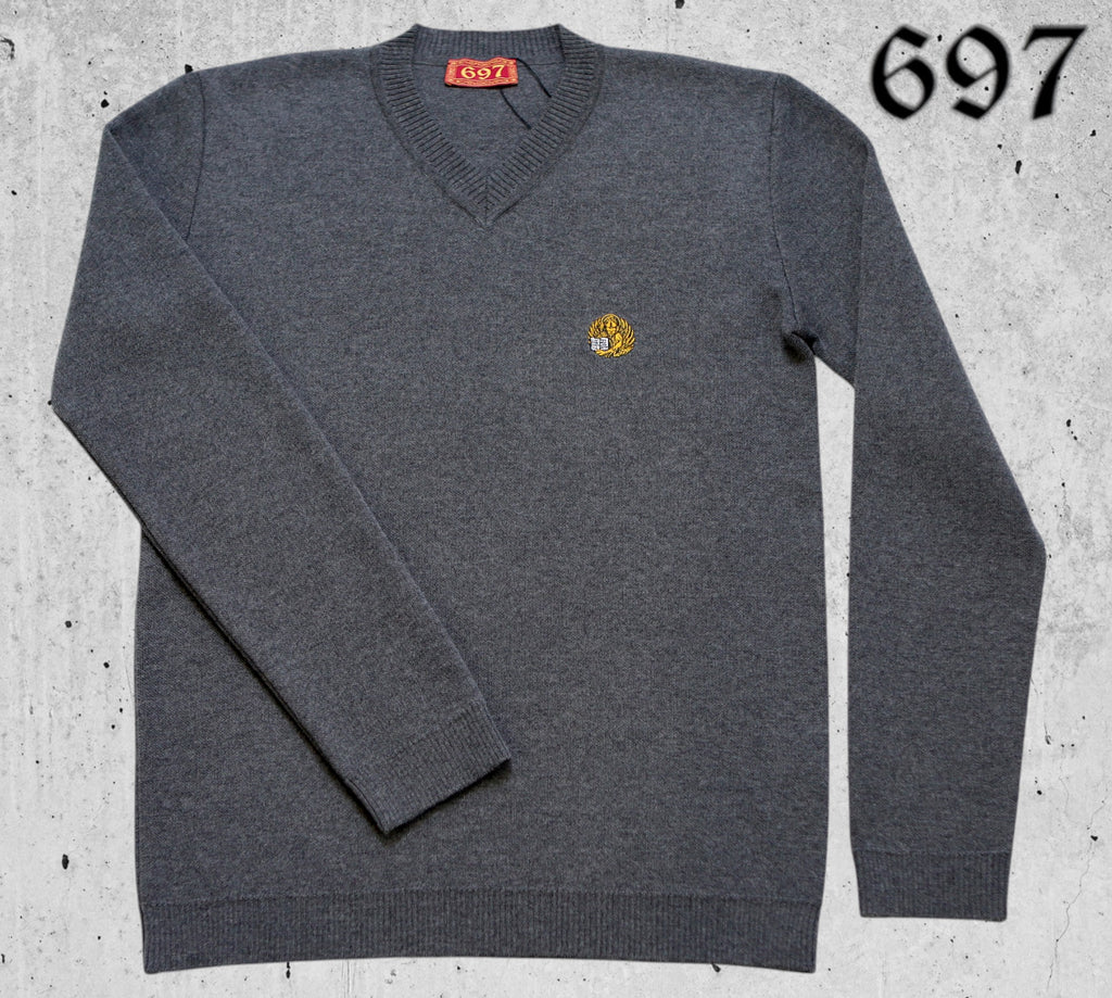 Maglione Scollo a V in Lana