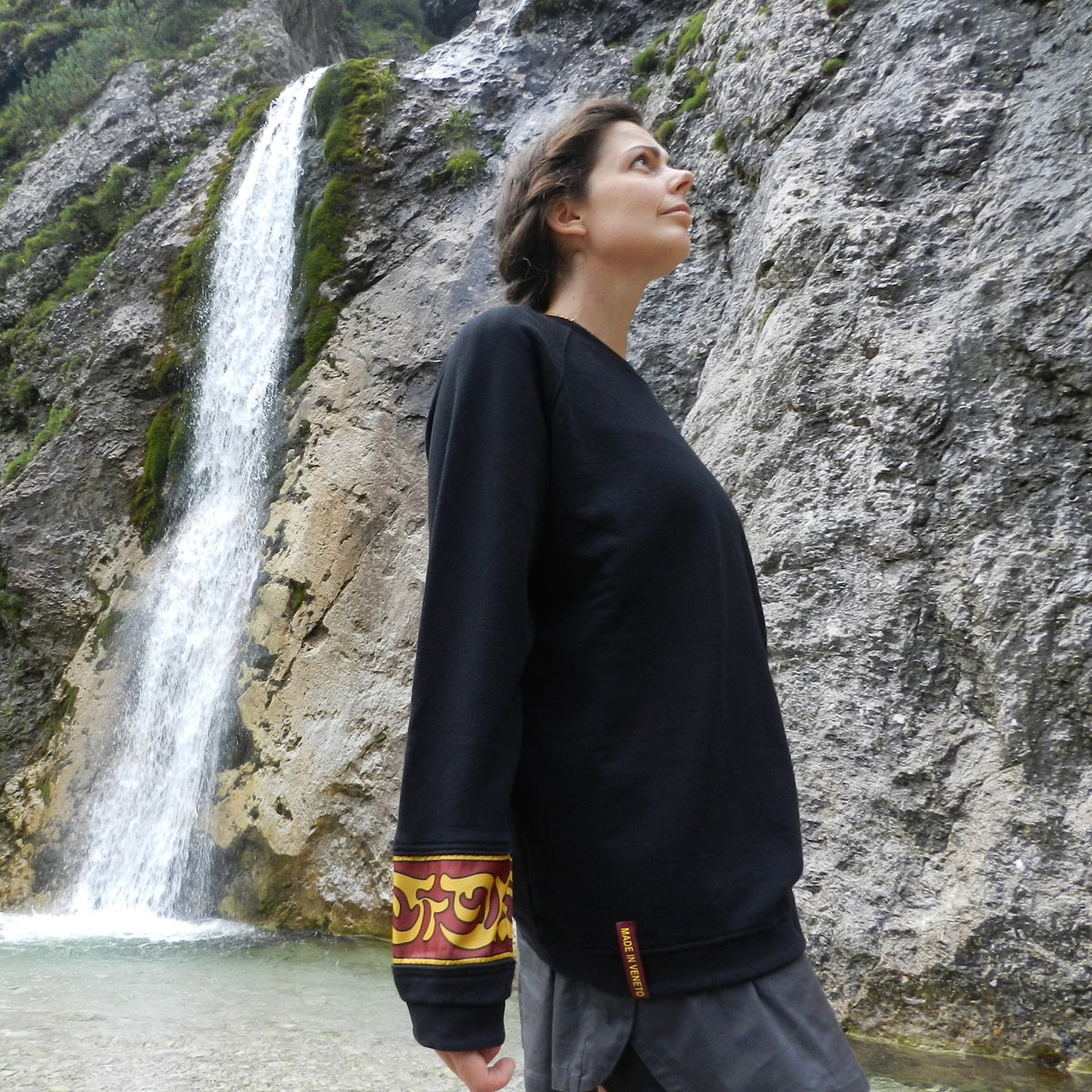 Felpa Girocollo con Coda Gonfalone di San Marco