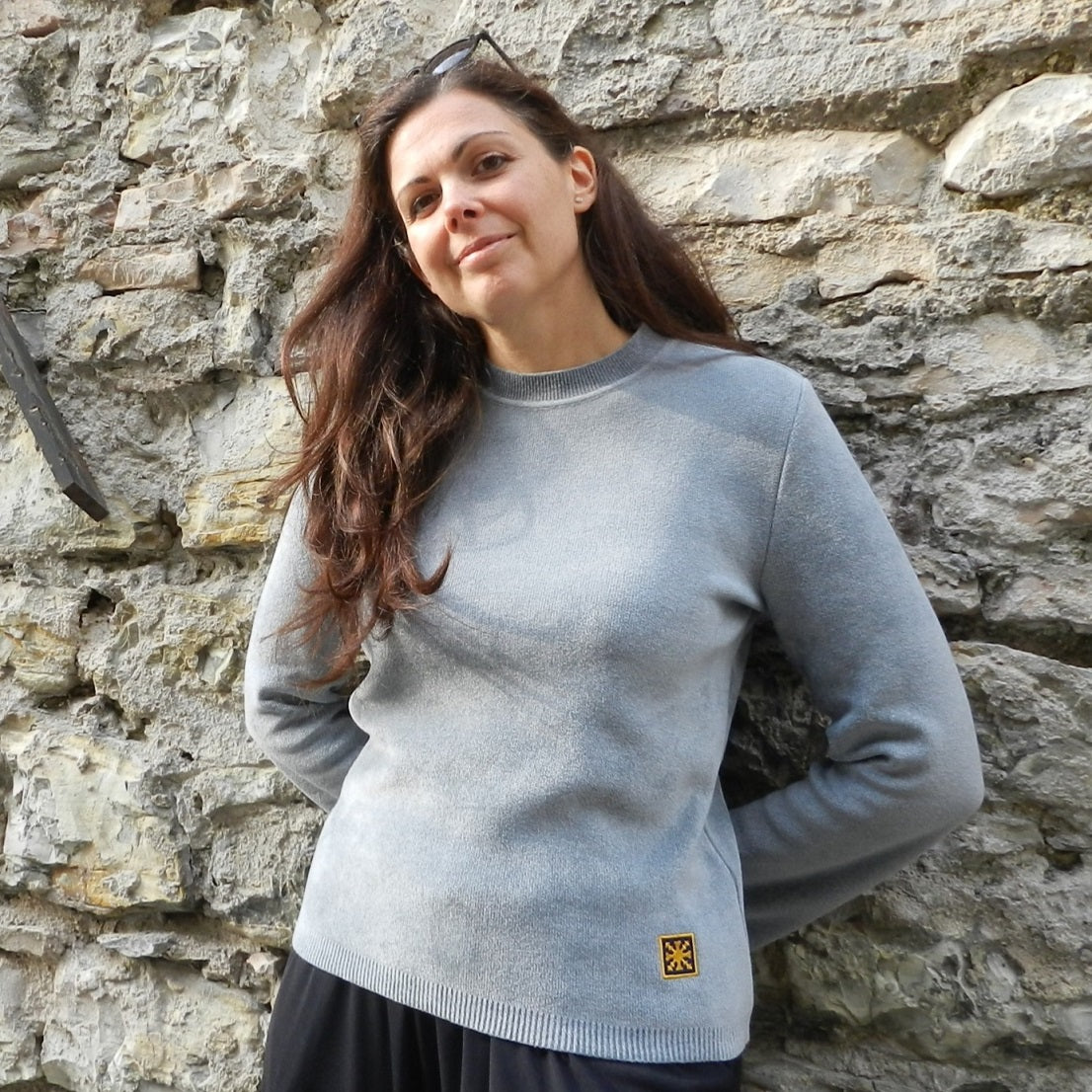 Maglia Girocollo con Manica Diritta